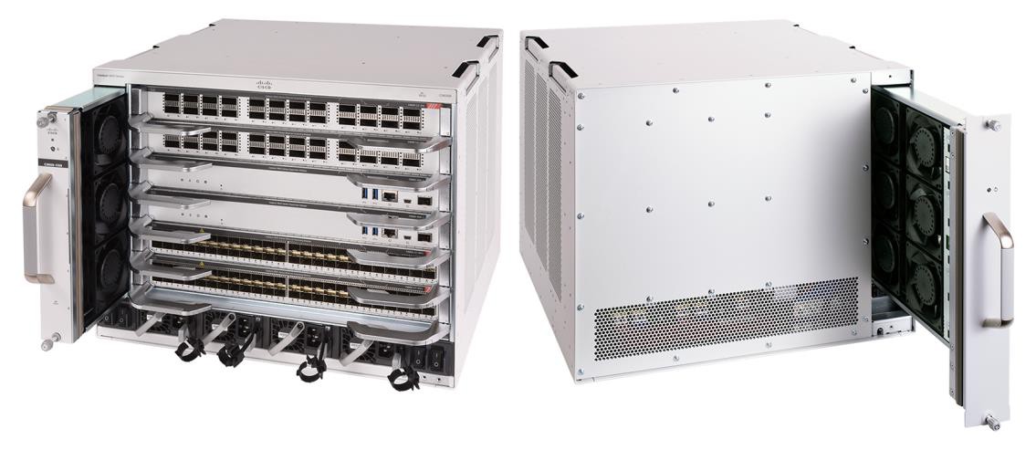 نمای جلو و عقب سوئیچ سیسکو کاتالیست 9606R